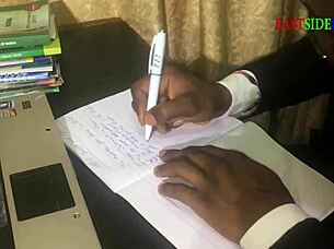 Chubby Ebony Lecturer Fucks Me Hard Before Exam Pass