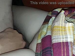 perverted daddy secretly fills innocent college girl's tight pussy