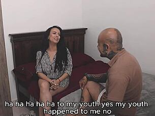 Horny Latina Watches Friend Ride Huge Cock Then Joins Wild 3some