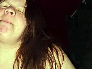 Can this pregnant milf's big white ass and huge nipples handle throbbing cock moans?