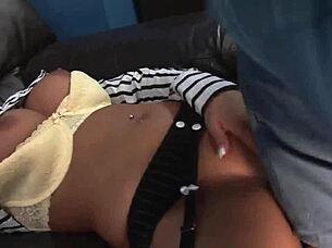 romana unleashes huge tits riding boss cock to creamy finish 💦😍