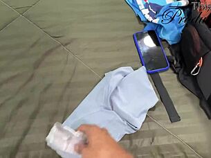 milf's hot blowjob before intense gym train