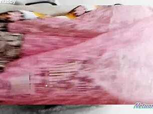 Hijab hides her wild moans as Muslim wife masturbates furiously!