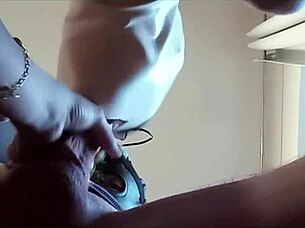 Naked milf in pantyhose heels deepthroats and swallows creampie load