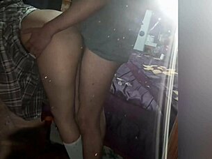 Don't tell I skipped class for mirror ass fuck