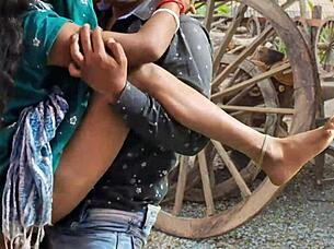 Intrigued by Bharti's huge fat ass gaping in college party cosplay fuck?