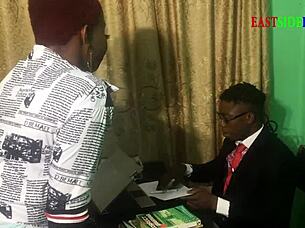 Chubby Ebony Lecturer Fucks Me Hard Before Exam Pass