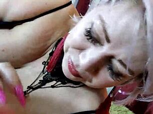 Watch this mature moscow whore's sloppy close-up deepthroat blowjobs!