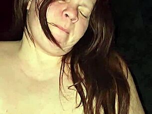 Can this pregnant milf's big white ass and huge nipples handle throbbing cock moans?