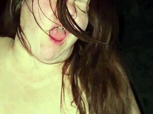 Can this pregnant milf's big white ass and huge nipples handle throbbing cock moans?