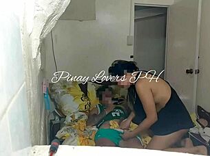 Stepsister Riding Cowgirl Creampie Horny Petite Asian Fuck