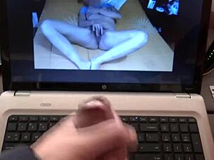 Blonde Housewife Masturbates To Sons Friends Cumshots Loving Big Cocks