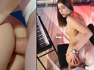 hunt4k ex-military cuckold watches flexible teen anal sofa fuck