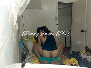 Stepsister Riding Cowgirl Creampie Horny Petite Asian Fuck