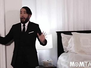 french maid roleplay heats up hotel with anal fingering dirty talk