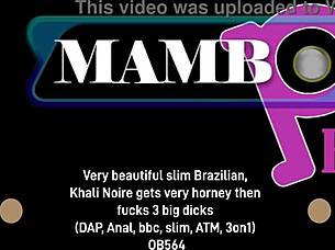 Slim brazilian khali noire horny dap anal bbc atm 3on1 dirty talk