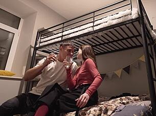 I picked her up on the street and railed her bareback in the dorm!