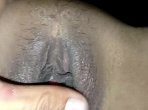 shaved tight wet pussy stretched by amateur cock