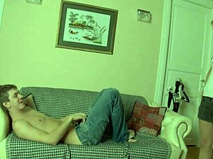 tessa catches milo masturbating then rides him till creampie explosion