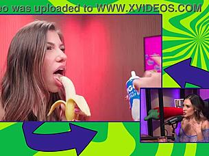 Busty babe begs for deep anal