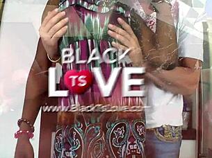 Big Dick Black Shemale Receives Eager Blowjob!