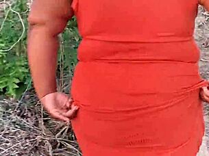 showed off my big ass pussy in public