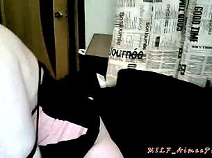 i control this impudent milf stepmom's orgasms with handcuffs and deep blowjobs on knees