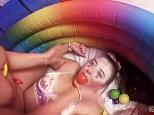 clown town anal circus threesome gia nasty rimjob fun