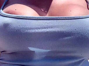 Artemisia's Bra-Free Outdoor Stroll Sparks Horny Temptation