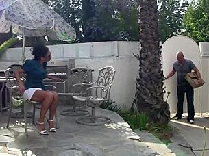 Claudia valentine's big tits bounce during sexy milf blowjob action