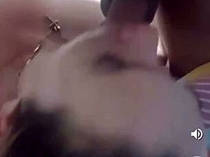 Colombian amateur latina bent over for intense doggystyle creampie