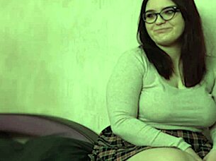 Shh my curvy wife skips excessive titty fucking for pegging