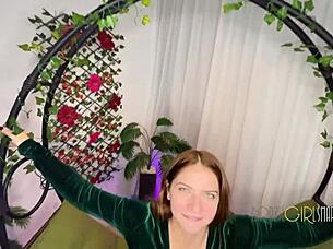 Brazilian slut blows mind with anal fisting cowgirl ride