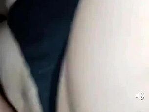 Colombian amateur latina bent over for intense doggystyle creampie