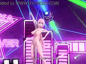 megurine luka's nude mod reveals big tits ass goddess fever