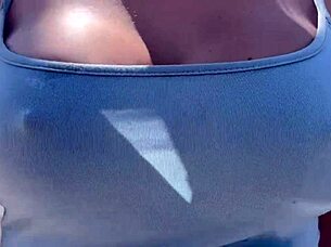 Artemisia's Bra-Free Outdoor Stroll Sparks Horny Temptation