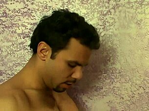 sondra hall's boyfriend tongues her shaved pussy before bathroom fuck session