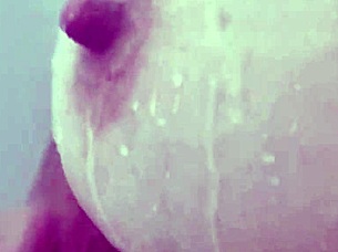 Hey neighbor, watch my slut wife shower-fuck black stud!