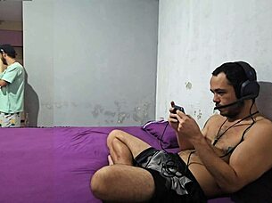 Hubby picks game so I fuck his best friend!