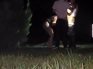 met two fans at the club GOT WET and let them FUCK me on the street uncut