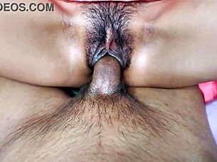 horny indian housewife rides massive cock then takes doggystyle pounding