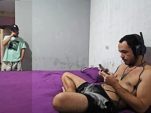 Hubby picks game so I fuck his best friend!