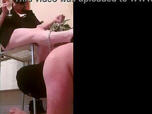 Humiliating uro golden shower for my slave