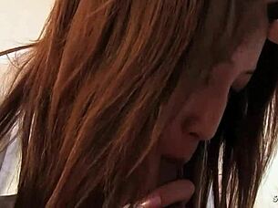 skinny japanese milf seduces boys for rough mmf threesome creampie