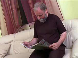 Petite teen pussy rammed hard by old cock?