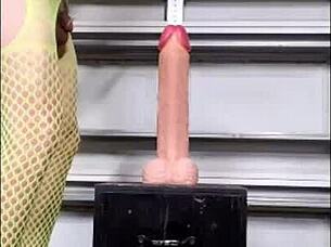 danieladeep pounds ass in yellow bodystocking dildo play