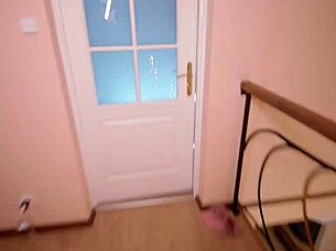 two cute roommates deepthroat cock choking on cum!