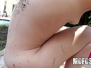 mofos teen rewards boyfriend's cock with outdoor pov sucking