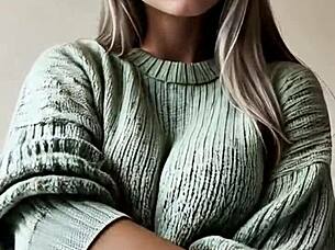 Japanese girl sucks bbc till cumshot in ai tits compilation