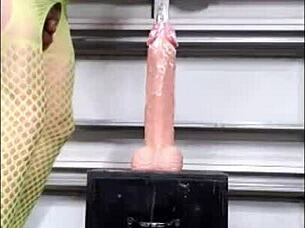 danieladeep pounds ass in yellow bodystocking dildo play